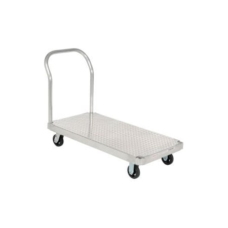 Global Equipment Magliner    Aluminum Platform Truck with Diamond Deck 48 x 30 1400 Lb. Cap. 585465T